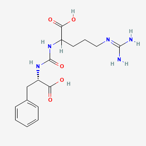 B1197631 (S)-(1-Carboxy-2-phenylethyl)carbamoyl-L-arginine CAS No. 40908-20-1