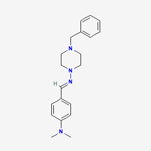 4-benzyl-N-{(E)-[4-(dimethylamino)phenyl]methylidene}-1-piperazinamine