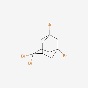 molecular formula C10H12Br4 B11976434 Tricyclo(3.3.1.13,7)decane, 1,3,6,6-tetrabromo- CAS No. 80859-69-4