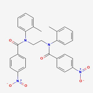 N-{2-[2-Methyl(4-nitrobenzoyl)anilino]ethyl}-N-(2-methylphenyl)-4-nitrobenzamide