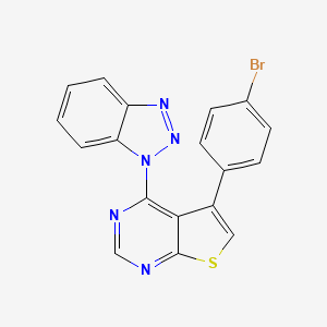 4-(1H-benzotriazol-1-yl)-5-(4-bromophenyl)thieno[2,3-d]pyrimidine