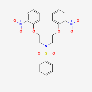 4-methyl-N,N-bis[2-(2-nitrophenoxy)ethyl]benzenesulfonamide