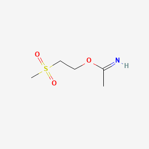 B1197649 2-(Methylsulfonyl)ethyl acetimidate CAS No. 73264-86-5
