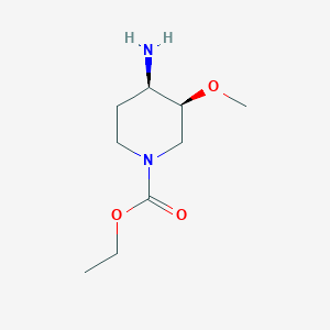 B119765 ethyl (3S,4R)-4-amino-3-methoxypiperidine-1-carboxylate CAS No. 156970-98-8