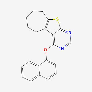 3-(Naphthalen-1-yloxy)-8-thia-4,6-diazatricyclo[7.5.0.0^{2,7}]tetradeca-1(9),2(7),3,5-tetraene