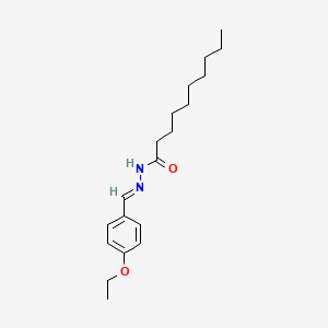 molecular formula C19H30N2O2 B11976757 N'-(4-Ethoxybenzylidene)decanohydrazide CAS No. 303065-81-8