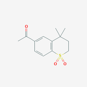 1-(4,4-Dimethyl-1,1-dioxo-2,3-dihydrothiochromen-6-yl)ethanone