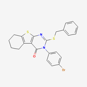 2-(benzylsulfanyl)-3-(4-bromophenyl)-5,6,7,8-tetrahydro[1]benzothieno[2,3-d]pyrimidin-4(3H)-one