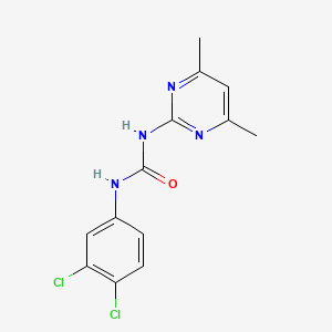 molecular formula C13H12Cl2N4O B11976907 1-(3,4-Dichlorophenyl)-3-(4,6-dimethylpyrimidin-2-yl)urea CAS No. 106472-36-0