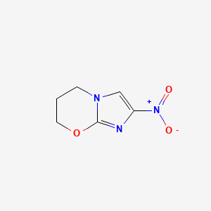 molecular formula C6H7N3O3 B1197707 2-硝基-6,7-二氢-5H-咪唑并[2,1-b][1,3]恶嗪 