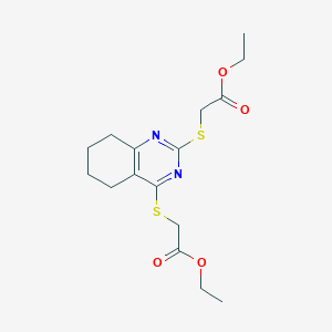 Diethyl 2,2'-((5,6,7,8-tetrahydroquinazoline-2,4-diyl)bis(sulfanediyl))diacetate