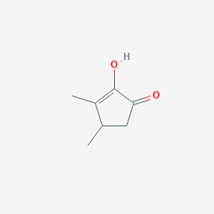 molecular formula C7H10O2 B1197712 2-环戊烯-1-酮，2-羟基-3,4-二甲基- CAS No. 21835-00-7