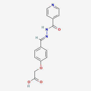 2-(4-((1e)-((Pyridin-4-ylformamido)imino)methyl)phenoxy)acetic acid