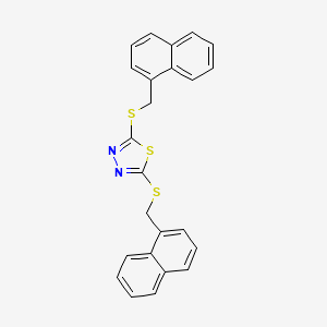 2,5-Bis[(naphthalen-1-ylmethyl)sulfanyl]-1,3,4-thiadiazole