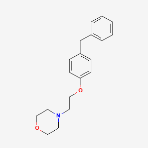 molecular formula C19H23NO2 B1197735 4-Benzylphenoxy-N-ethylmorpholine CAS No. 99762-52-4
