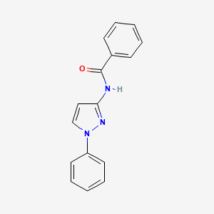 molecular formula C16H13N3O B11977393 N-(1-phenyl-1H-pyrazol-3-yl)benzamide 