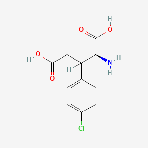 molecular formula C11H12ClNO4 B1197741 3-(4-Chlorophenyl)glutamic acid CAS No. 78590-22-4
