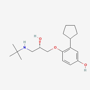 molecular formula C18H29NO3 B1197745 4-Hydroxypenbutolol CAS No. 81542-82-7