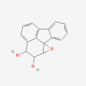 molecular formula C16H12O3 B1197746 2,3-Dihydroxy-1,10b-epoxy-1,2,3-trihydrofluoranthene CAS No. 82911-13-5