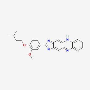 2-(4-(Isopentyloxy)-3-methoxyphenyl)-1H-imidazo[4,5-b]phenazine