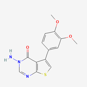 3-amino-5-(3,4-dimethoxyphenyl)thieno[2,3-d]pyrimidin-4(3H)-one