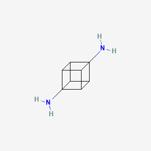 molecular formula C8H10N2 B1197749 1,4-Cubanediyldiammonium CAS No. 87830-29-3