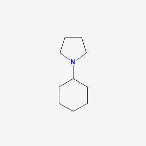 molecular formula C10H19N B1197750 1-Cyclohexylpyrrolidine CAS No. 7731-02-4