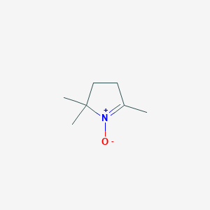 molecular formula C7H13NO B1197753 3,4-Dihydro-2,2,5-trimethyl-2H-pyrrole 1-oxide CAS No. 4567-18-4