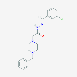 2-(4-Benzyl-1-piperazinyl)-N'-(3-chlorobenzylidene)acetohydrazide