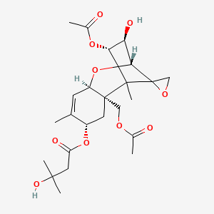 [(2R,4S,7R,9R,10R,11S)-11-acetyloxy-2-(acetyloxymethyl)-10-hydroxy-1,5-dimethylspiro[8-oxatricyclo[7.2.1.02,7]dodec-5-ene-12,2'-oxirane]-4-yl] 3-hydroxy-3-methylbutanoate