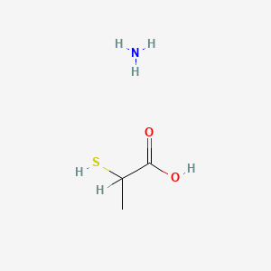 molecular formula C3H9NO2S B1197766 Ammonium 2-mercaptopropionate CAS No. 13419-67-5