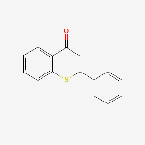 molecular formula C15H10OS B1197777 4H-1-Benzothiopyran-4-one, 2-phenyl- CAS No. 784-62-3