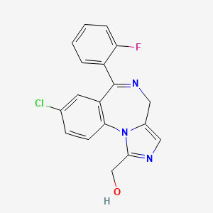 molecular formula C18H13ClFN3O B1197787 1-羟基咪唑安定 CAS No. 59468-90-5