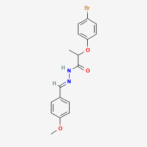 2-(4-Bromophenoxy)-N'-(4-methoxybenzylidene)propanohydrazide