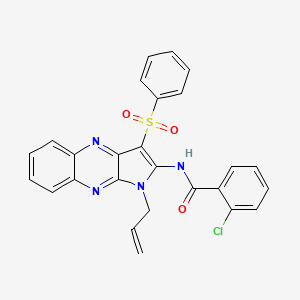 N-[1-allyl-3-(phenylsulfonyl)-1H-pyrrolo[2,3-b]quinoxalin-2-yl]-2-chlorobenzamide