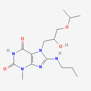 7-(2-hydroxy-3-isopropoxypropyl)-3-methyl-8-(propylamino)-3,7-dihydro-1H-purine-2,6-dione