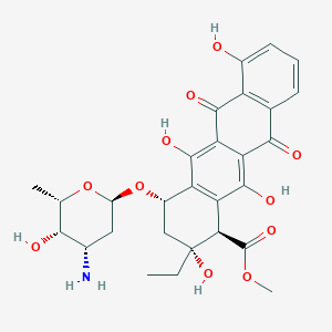 molecular formula C28H31NO11 B1197804 Rhodomycin D 