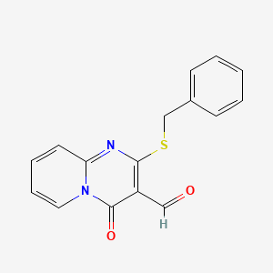 2-(Benzylthio)-4-oxo-4H-pyrido(1,2-A)pyrimidine-3-carbaldehyde