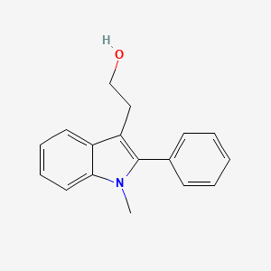 molecular formula C17H17NO B1197808 2-(1-甲基-2-苯基-3-吲哚基)乙醇 