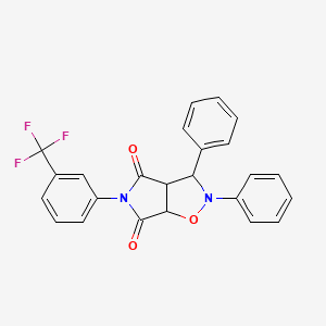 2,3-diphenyl-5-[3-(trifluoromethyl)phenyl]-hexahydro-2H-pyrrolo[3,4-d][1,2]oxazole-4,6-dione