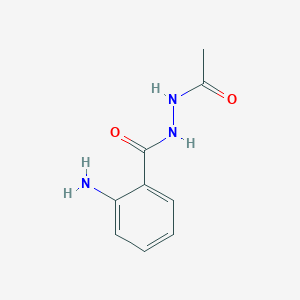 molecular formula C9H11N3O2 B1197812 N'-acetyl-2-aminobenzohydrazide CAS No. 28864-26-8