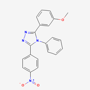 3-(3-methoxyphenyl)-5-(4-nitrophenyl)-4-phenyl-4H-1,2,4-triazole