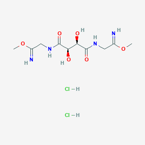 molecular formula C10H20Cl2N4O6 B1197826 N,N'-Bis(carboximidomethyl)tartaramide dimethyl ester CAS No. 59906-27-3