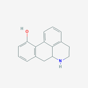 molecular formula C16H15NO B1197829 (+-)-11-Hydroxynoraporphine CAS No. 75993-87-2