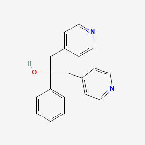 molecular formula C19H18N2O B1197831 2-Phenyl-1,3-di(4-pyridyl)-2-propanol CAS No. 3337-46-0