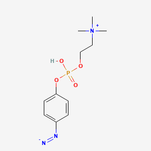 molecular formula C11H18N3O4P B1197833 4-Diazophenylphosphocholine CAS No. 69731-89-1