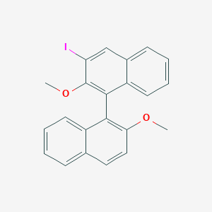 molecular formula C22H17IO2 B11978388 3-Iodo-2,2'-dimethoxy-(1,1')binaphthalenyl CAS No. 180507-31-7