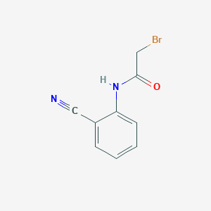 molecular formula C9H7BrN2O B11978452 2-bromo-N-(2-cyanophenyl)acetamide 