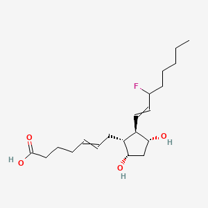 7-[(1R,2R,3R,5S)-2-(3-fluorooct-1-enyl)-3,5-dihydroxycyclopentyl]hept-5-enoic acid