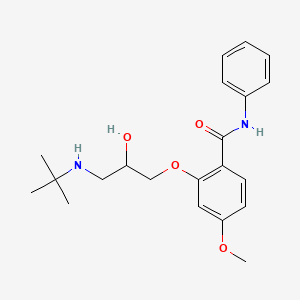 molecular formula C21H28N2O4 B1197848 2-[3-(tert-butylamino)-2-hydroxypropoxy]-4-methoxy-N-phenylbenzamide 
